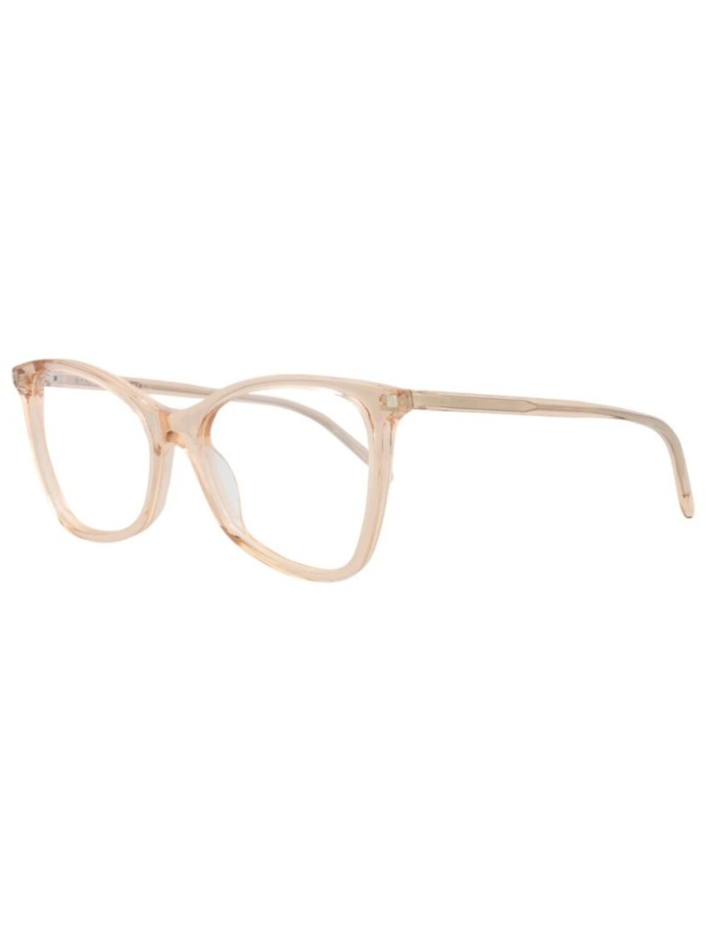 New Saint Laurent Women's Eyeglasses Cat Eye Acetate Frame Nude Nude Transparent